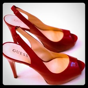 Guess Red Slingback